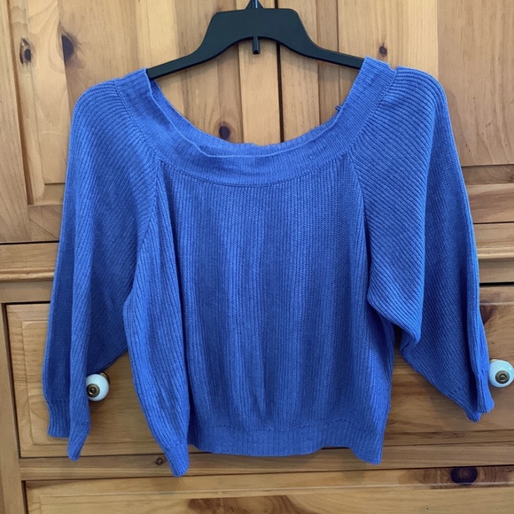 Don’t Ask Why Blue Sweater • One Size Fits Most - Picture 1 of 6